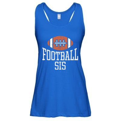 American Football Sis Vintage Gridiron Sports Lover Sister Cool Gift Ladies Essential Flowy Tank