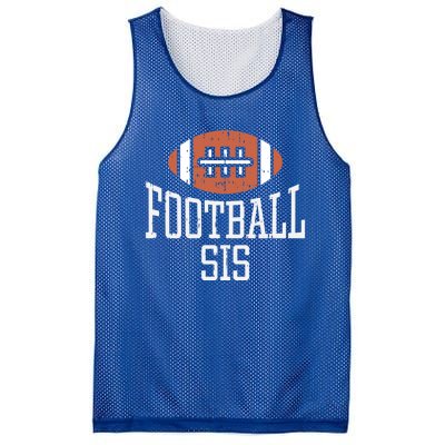 American Football Sis Vintage Gridiron Sports Lover Sister Cool Gift Mesh Reversible Basketball Jersey Tank