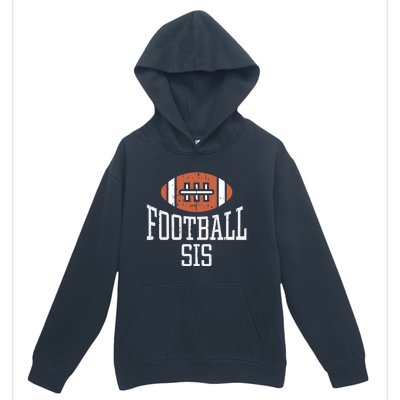 American Football Sis Vintage Gridiron Sports Lover Sister Cool Gift Urban Pullover Hoodie