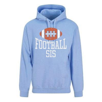 American Football Sis Vintage Gridiron Sports Lover Sister Cool Gift Unisex Surf Hoodie