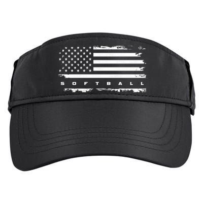 American Flag Softball Gift Softball Funny Gift Adult Drive Performance Visor