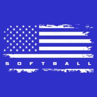 American Flag Softball Gift Softball Funny Gift 16 in Basic Backpack