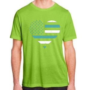 American Flag Sexual Assault Awareness Costume Ribbon Cool Gift Adult ChromaSoft Performance T-Shirt