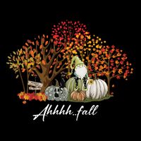 Ahh Fall Season Button