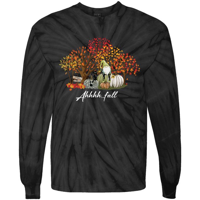 Ahh Fall Season Tie-Dye Long Sleeve Shirt