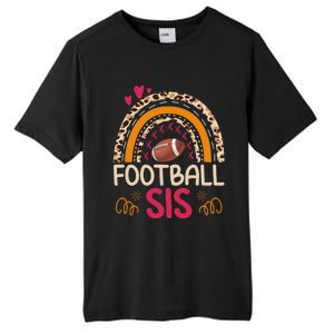 American Football Sis Family Matching Sister Leopard Rainbow Gift Tall Fusion ChromaSoft Performance T-Shirt