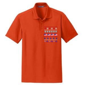 American Flag Soccer Ugly Christmas Sweater America USA Dry Zone Grid Polo