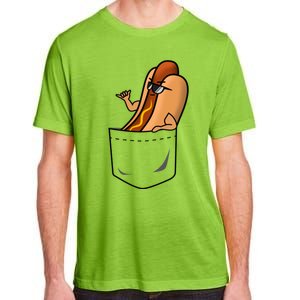 Awesome Funny Shaka Hot Dog In A Pocket Gift Adult ChromaSoft Performance T-Shirt