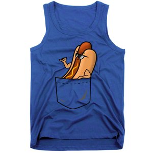 Awesome Funny Shaka Hot Dog In A Pocket Gift Tank Top