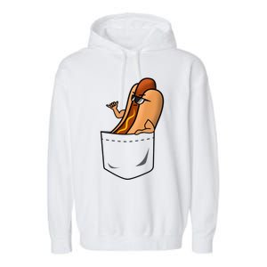 Awesome Funny Shaka Hot Dog In A Pocket Gift Garment-Dyed Fleece Hoodie