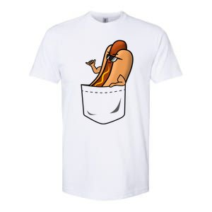 Awesome Funny Shaka Hot Dog In A Pocket Gift Softstyle CVC T-Shirt