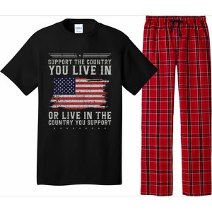 American Flag Support The Country You Live In Usa Pajama Set