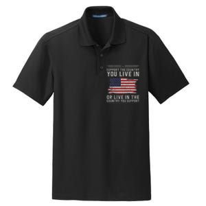 American Flag Support The Country You Live In Usa Dry Zone Grid Polo