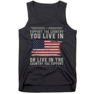 American Flag Support The Country You Live In Usa Tank Top