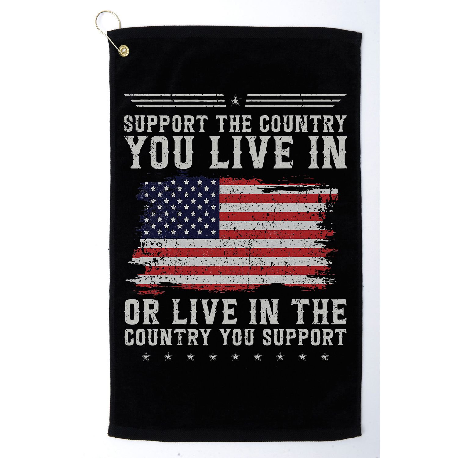 American Flag Support The Country You Live In Usa Golf Towel