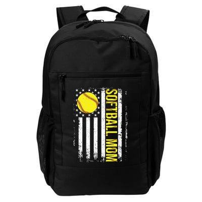 American Flag Softball Team Softball Mom Mothers Day Backpack