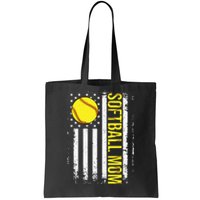 American Flag Softball Team Softball Mom Mothers Day Tote Bag