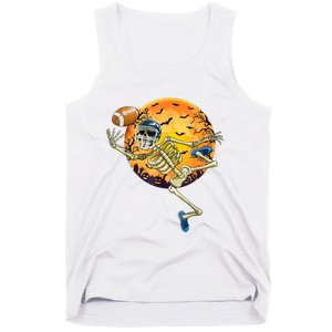 American Football Skeleton Halloween Funny Tank Top