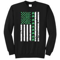 American Flag St Patricks Day Vintage Irish Lucky Sweatshirt