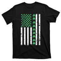 American Flag St Patricks Day Vintage Irish Lucky T-Shirt