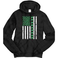 American Flag St Patricks Day Vintage Irish Lucky Tie Dye Hoodie