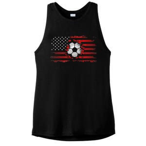 American Flag Soccer Apparel Soccer Ladies PosiCharge Tri-Blend Wicking Tank