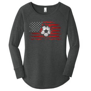 American Flag Soccer Apparel Soccer Women's Perfect Tri Tunic Long Sleeve Shirt