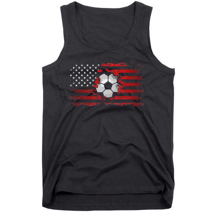 American Flag Soccer Apparel Soccer Tank Top