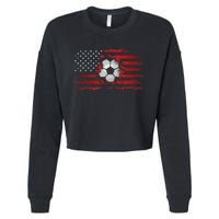 American Flag Soccer Apparel Soccer Cropped Pullover Crew