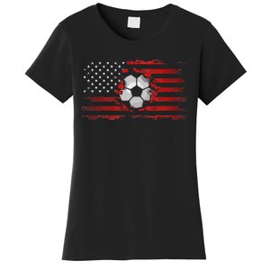 American Flag Soccer Apparel Soccer Women's T-Shirt