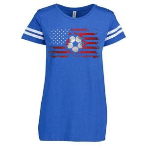 American Flag Soccer Apparel Soccer Enza Ladies Jersey Football T-Shirt