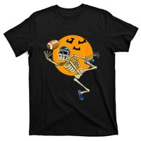 American Football Skeleton Halloween Men Football Fan T-Shirt