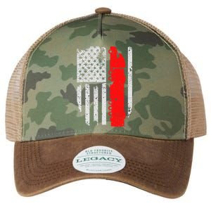 American Flag Semi Truck Driver Patriotic 18 Wheeler Trucker Legacy Tie Dye Trucker Hat