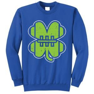 American Football Shamrock Clover St Patricks Day Sport Gift Great Gift Tall Sweatshirt