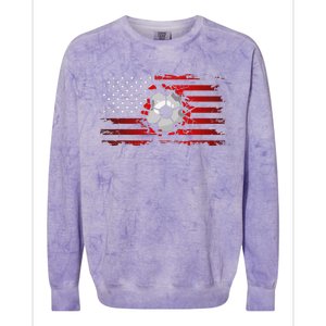 American Flag Soccer Apparel funny Soccer sport Colorblast Crewneck Sweatshirt