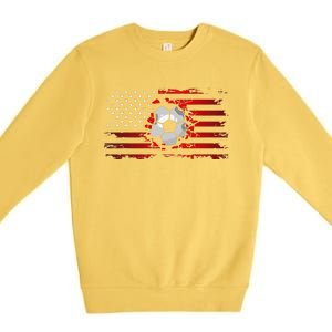 American Flag Soccer Apparel funny Soccer sport Premium Crewneck Sweatshirt