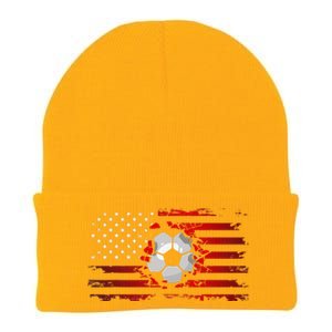 American Flag Soccer Apparel funny Soccer sport Knit Cap Winter Beanie