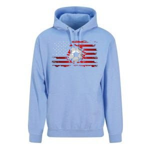 American Flag Soccer Apparel funny Soccer sport Unisex Surf Hoodie