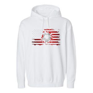 American Flag Soccer Apparel funny Soccer sport Garment-Dyed Fleece Hoodie