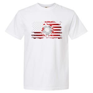 American Flag Soccer Apparel funny Soccer sport Garment-Dyed Heavyweight T-Shirt