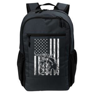 American Flag Scottish Cow Lover Scottish Highland Cow Gift Daily Commute Backpack