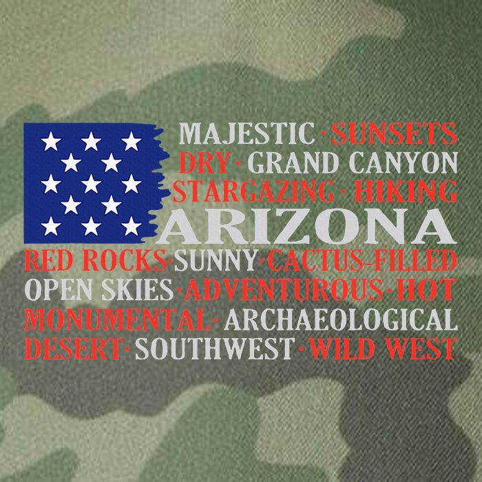 Arizona Flag Showing Some The StateS Best Features Legacy Tie Dye Trucker Hat
