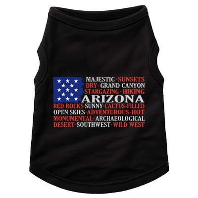 Arizona Flag Showing Some The StateS Best Features Doggie Tank