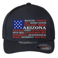Arizona Flag Showing Some The StateS Best Features Flexfit Unipanel Trucker Cap