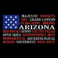 Arizona Flag Showing Some The StateS Best Features 7-Panel Snapback Hat
