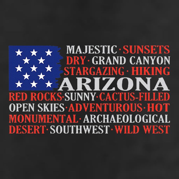 Arizona Flag Showing Some The StateS Best Features 25L Jumbo Tote