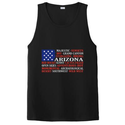 Arizona Flag Showing Some The StateS Best Features PosiCharge Competitor Tank