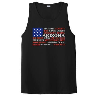 Arizona Flag Showing Some The StateS Best Features PosiCharge Competitor Tank