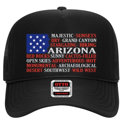 Arizona Flag Showing Some The StateS Best Features Trucker Hat