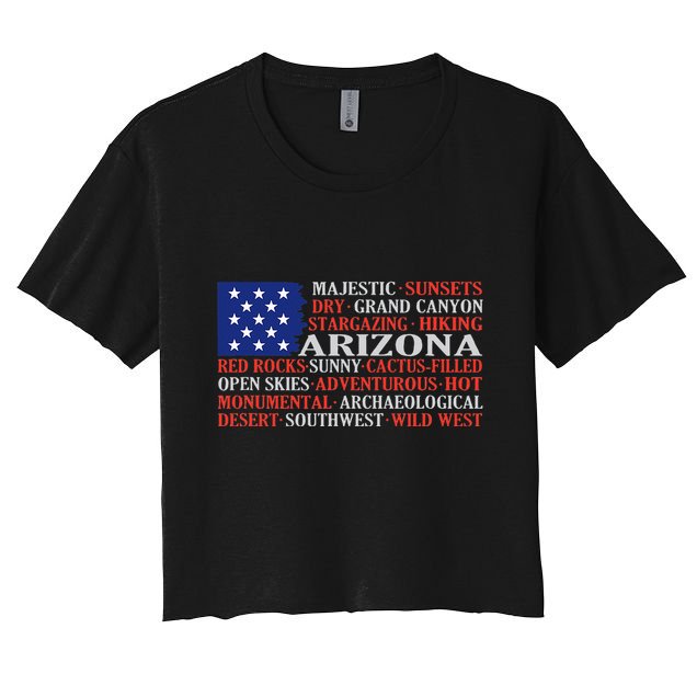 Arizona Flag Showing Some The StateS Best Features Crop Top